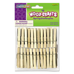 Creativity Street(R) Wood Spring Clothespins