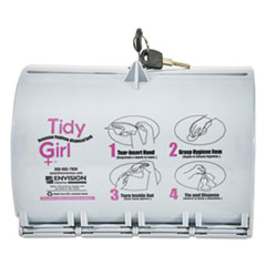 Tidy Girl(TM) Plastic Feminine Hygiene Disposal Bag Dispenser