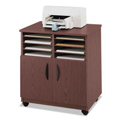 Safco(R) Mobile Laminate Machine Stand With Sorter Compartments