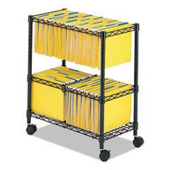Safco(R) Two-Tier Rolling File Cart