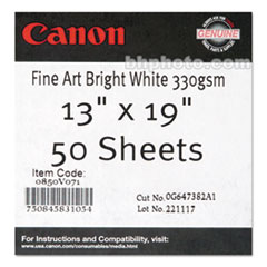 Canon(R) Fine Art Bright White Paper