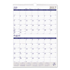 Blueline(R) DuraGlobe(TM) Monthly Wall Calendar