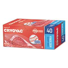 Diversey(TM) Cryovac(R) One Quart Freezer Bag Dual Zipper