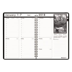 House of Doolittle(TM) Black-on-White Photo Weekly Appointment Book