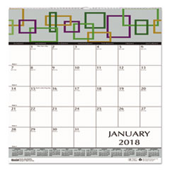 House of Doolittle(TM) 100% Recycled Geometric Wall Calendar