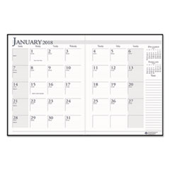 House of Doolittle(TM) 100% Recycled Ruled 14-Month Planner with Stitched Leatherette Cover