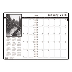 House of Doolittle(TM) Black-on-White Photo Monthly Planner