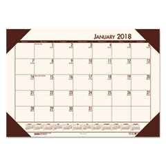 House of Doolittle(TM) EcoTones(R) 100% Recycled Monthly Desk Pad Calendar