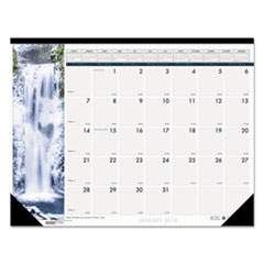 House of Doolittle(TM) Earthscapes(TM) 100% Recycled Waterfalls of the World Monthly Desk Pad Calendar