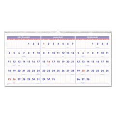 AT-A-GLANCE(R) Deluxe Three-Month Reference Wall Calendar