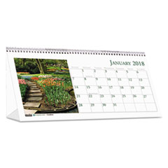House of Doolittle(TM) Earthscapes(TM) 100% Recycled Garden Desk Tent Monthly Calendar with Photos