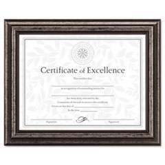 DAX(R) Antique Brushed Charcoal Wood Document Frame