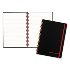 Black n' Red(TM) Twin Wire Poly Cover Notebook