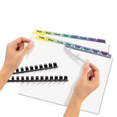 Avery(R) Index Maker(R) Print & Apply Clear Label Unpunched Dividers for Binding Systems