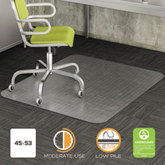 deflecto(R) DuraMat(R) Moderate Use Chair Mat for Low Pile Carpeting