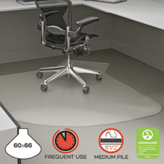 deflecto(R) SuperMat Frequent Use Chair Mat for Medium Pile Carpeting