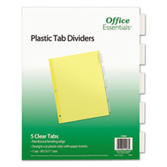 Office Essentials(R) Plastic Insertable Dividers