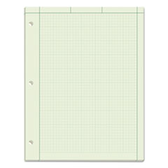 Engineering Computation Pads, Cross-Section Quadrille Rule (5 sq/in, 1 sq/in), Green Cover, 100 Gree