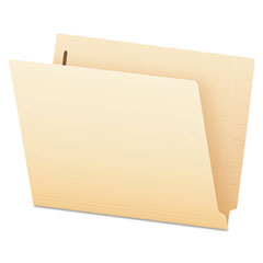 Manila End Tab Expanding Fastener Folders, 2-Ply Tabs, 0.75" Expansion, 2 Fasteners, Letter Size, Ma