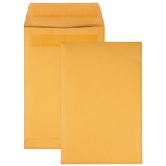 Redi-Seal Catalog Envelope, #1, Cheese Blade Flap, Redi-Seal Adhesive Closure, 6 x 9, Brown Kraft, 1