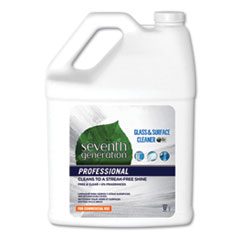 Glass and Surface Cleaner, Free and Clear, 1 gal Bottle, 2/CT