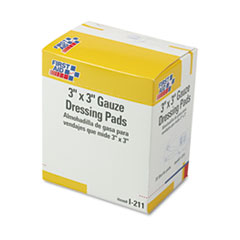 First Aid Only(TM) Gauze Dressing Pads