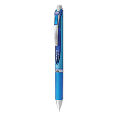 EnerGel RTX Gel Pen, Retractable, Medium 0.7 mm, Blue Ink, Blue/Light Blue Barrel