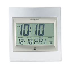 Howard Miller(R) TechTime II Radio-Controlled LCD Wall or Table Alarm Clock