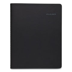 QuickNotes Monthly Planner, 11 x 8.25, Black Cover, 12-Month (Jan to Dec): 2022