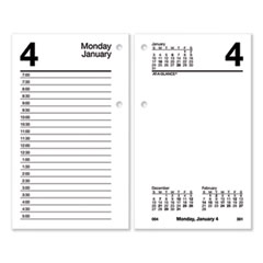 Desk Calendar Refill with Tabs, 3.5 x 6, White Sheets, 2023
