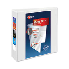 Heavy-Duty View Binder with DuraHinge and Locking One Touch EZD Rings, 3 Rings, 3" Capacity, 11 x 8.