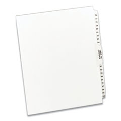 Preprinted Legal Exhibit Side Tab Index Dividers, Avery Style, 26-Tab, 76 to 100, 11 x 8.5, White, 1