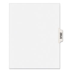 Preprinted Legal Exhibit Side Tab Index Dividers, Avery Style, 25-Tab, Table Of Contents, 11 x 8.5,
