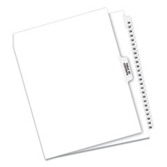 Preprinted Legal Exhibit Side Tab Index Dividers, Avery Style, 26-Tab, 26 to 50, 11 x 8.5, White, 1
