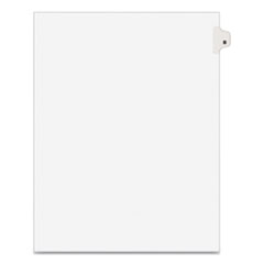 Preprinted Legal Exhibit Side Tab Index Dividers, Avery Style, 26-Tab, B, 11 x 8.5, White, 25/Pack,