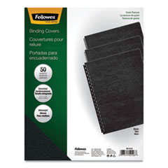 Expressions Classic Grain Texture Presentation Covers for Binding Systems, Black, 11.25 x 8.75, Unpu