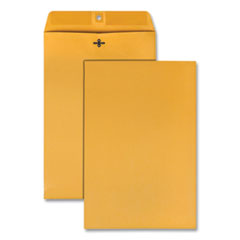 Clasp Envelope, 28 lb Bond Weight Kraft, #98, Square Flap, Clasp/Gummed Closure, 10 x 15, Brown Kraf