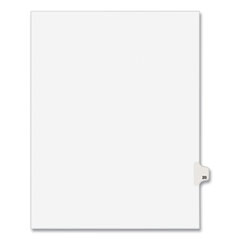Preprinted Legal Exhibit Side Tab Index Dividers, Avery Style, 10-Tab, 20, 11 x 8.5, White, 25/Pack,