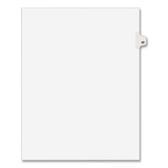 Preprinted Legal Exhibit Side Tab Index Dividers, Avery Style, 10-Tab, 30, 11 x 8.5, White, 25/Pack,