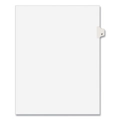 Preprinted Legal Exhibit Side Tab Index Dividers, Avery Style, 26-Tab, F, 11 x 8.5, White, 25/Pack,