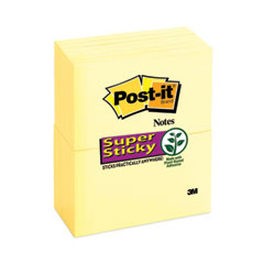 Pads in Canary Yellow, 3" x 5", 90 Sheets/Pad, 12 Pads/Pack