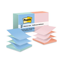 Original Pop-up Refill, Beachside Cafe Collection Alternating-Color Value Pack, 3" x 3", 100 Sheets/