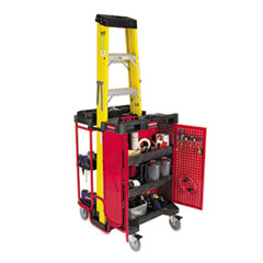 Rubbermaid(R) Commercial Ladder Cart with Cabinet