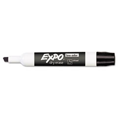 Low Odor Dry Erase Marker, Chisel Tip, Black