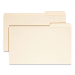 Reinforced Tab Manila File Folders, 1/3-Cut Tabs: Right Position, Legal Size, 0.75" Expansion, 11-pt