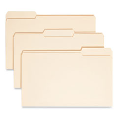 Top Tab File Folders with Antimicrobial Product Protection, 1/3-Cut Tabs: Assorted, Legal, 0.75" Exp