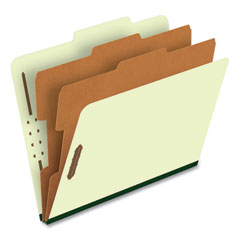 Six-Section Pressboard Classification Folders, 2" Expansion, 2 Dividers, 6 Fasteners, Letter Size, G