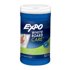 Dry-Erase Board-Cleaning Wet Wipes, 6 x 9, 50/Container