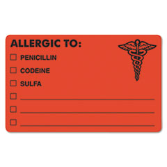 Tabbies(R) Allergy Warning Labels