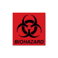 Rubbermaid(R) Commercial Biohazard Decal